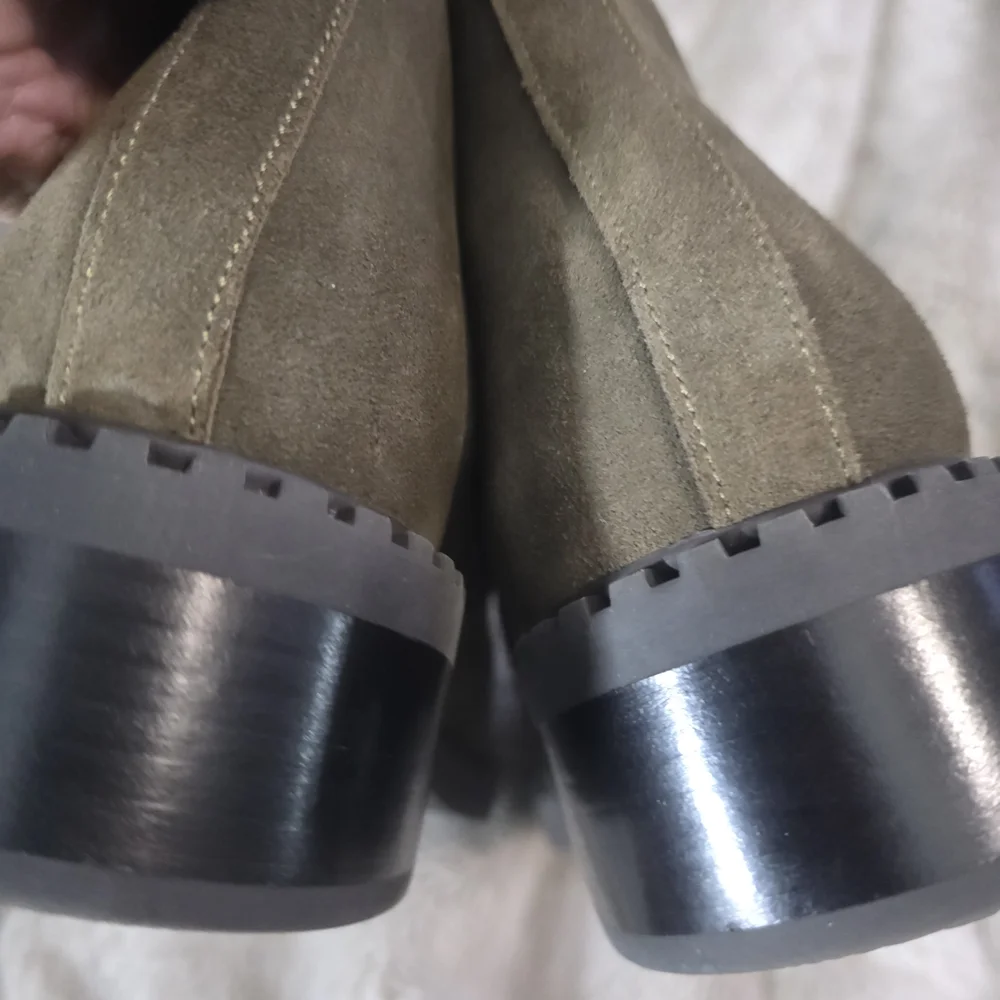 Dolce Vita Olive Suede Tall Pull-On Riding Boots